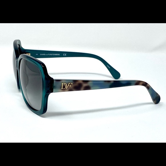 Diane Von Furstenberg DVF603S TallyAnne Emerald Sunglasses New - Picture 1 of 6